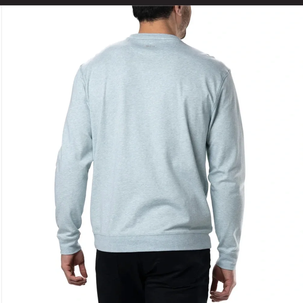 Men's Light Blue Henley Sweater‎